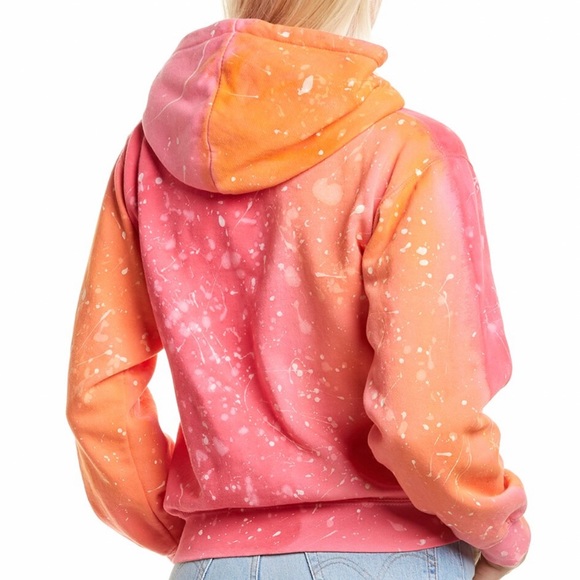 NU VINTAGE Tie-dye Smiley Hoodie. Beautiful, heavy and thick. Made in the USA - Picture 4 of 13